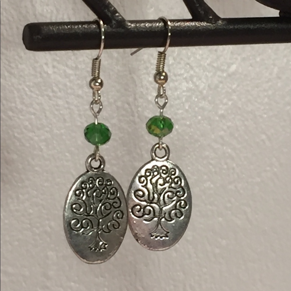 4/$25 ~ Silver Tree of Life Earrings